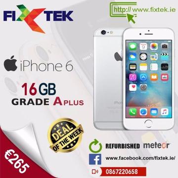Apple iPhone 6- 16GB- Silver- Grade A plus refurbished- Meteor