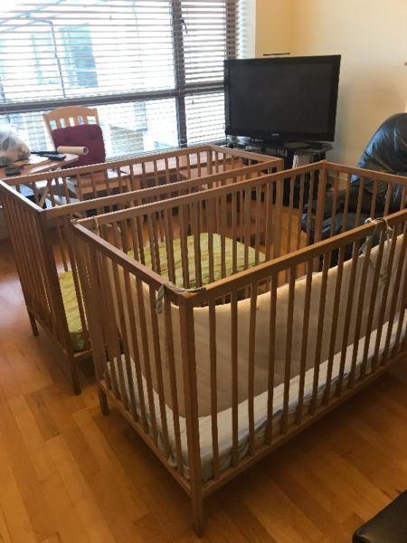 2 IKEA Baby Cribs
