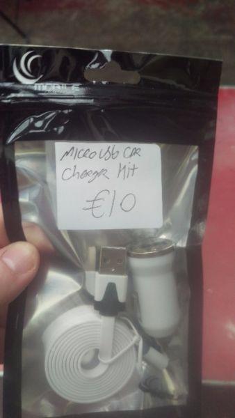 Micro usb Car Charger Kit