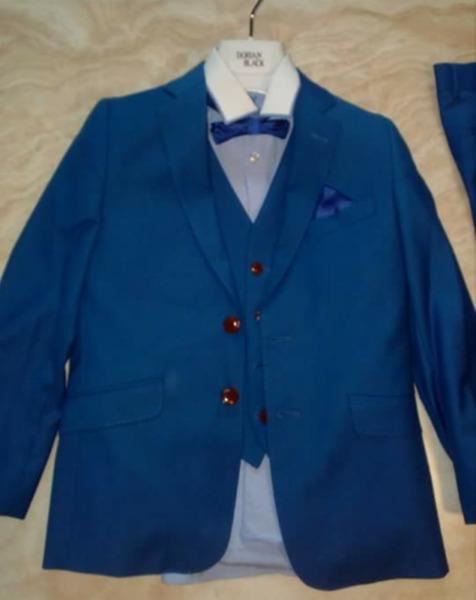 Boys Blue Communion Suit ( Dorian Black)