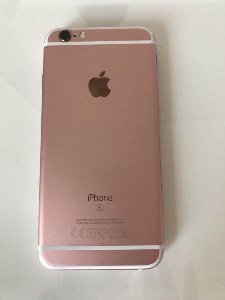 Unlocked IPhone 6s rose gold 64g