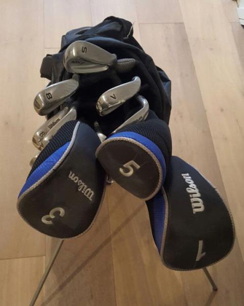 Wilson Golf Clubs, Woods, Irons & Bag Included