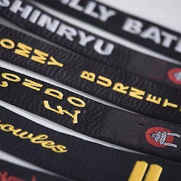 Embroidered Black Belt On Both Ends