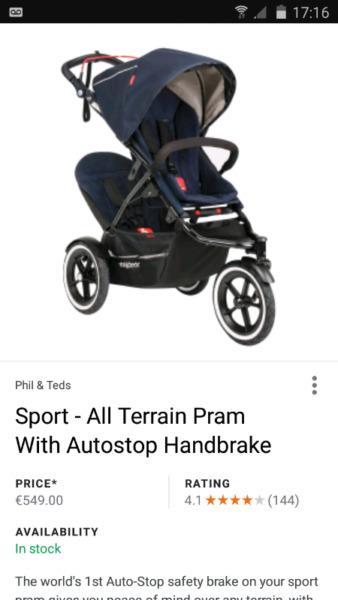 Phil & ted navigater 2 double buggy
