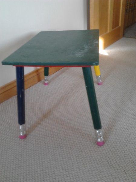 Kids pencil legged table
