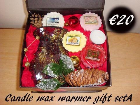 Candle Wax warmer gift set with Yankee Candle melt