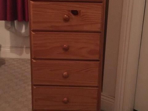 Pine Tallboy chest of drawers