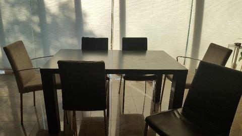 Bo concept dining table & 6 chairs