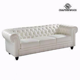 WHITE THREE-SEAT SOFA BY CRAFTENWOOD RRP€944,00