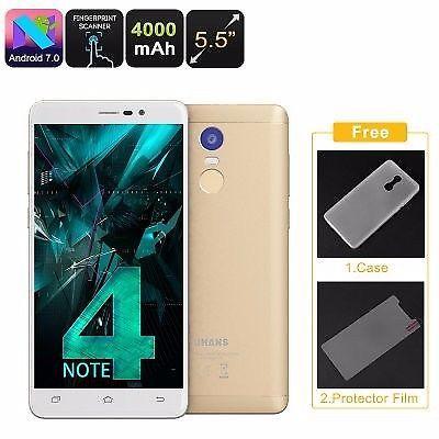 UHANS NOTE 4 ANDROID SMARTPHONE GOLD