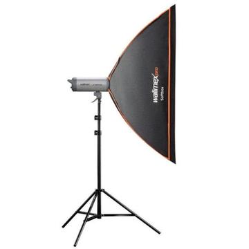 Pair of Walimex Pro 150x75cm Studio Softboxes for Elinchrom
