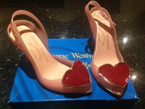 Never Worn Vivienne Westwood Pink Heart Heels
