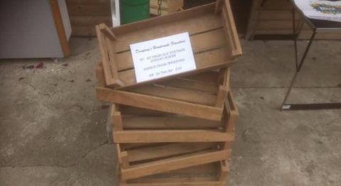 Original Potato Farmer Crate Boxes 1970s Vintage