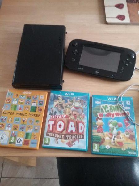 Wii u console and tablet