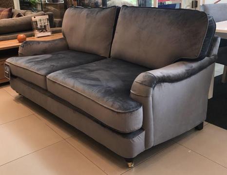 NEW 50% off BARGAIN - Silver Velvet Sofa