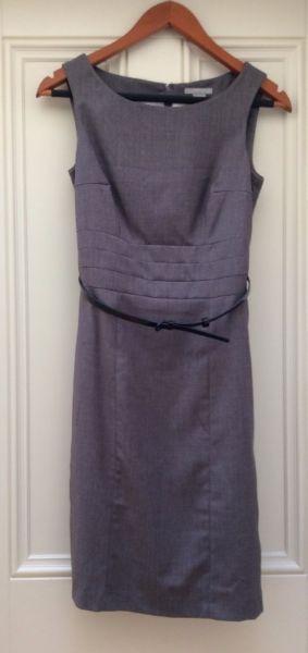 Fitted grey sleeveless pencil dress H&M, Size EU 36