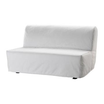 IKEA 2-seat sofa-bed white cover LYCKSELE LÖVÅS
