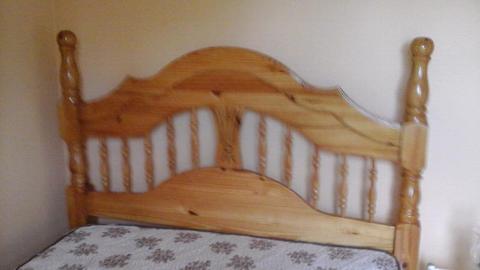 Solid pine bed for sale