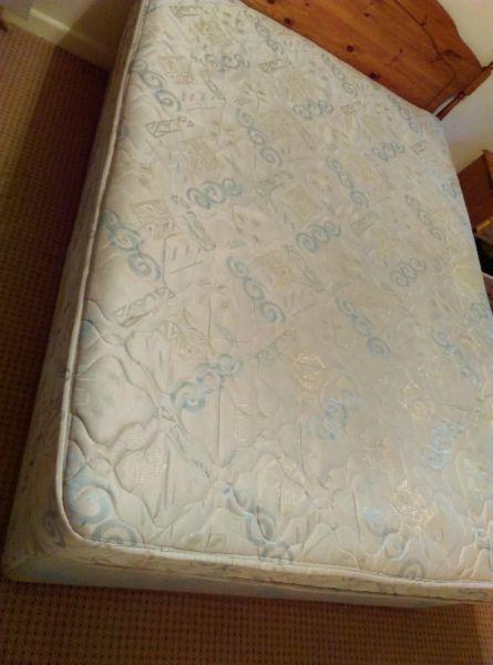 double bed and mattress