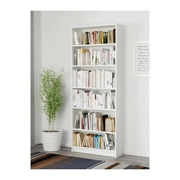 White Ikea Billy Bookcase 80x28x202 cm for 10€