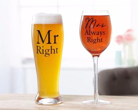 Glasses Mr. right, Mrs always right