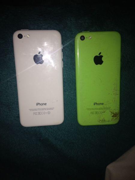 Two iPhone 5c