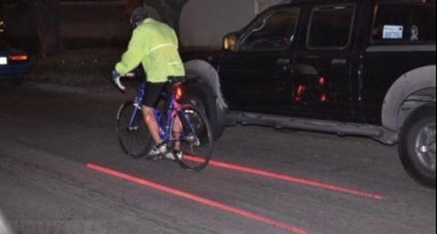 New Laser red bike light