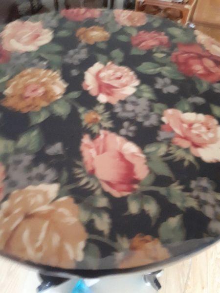 Rose patterned side table