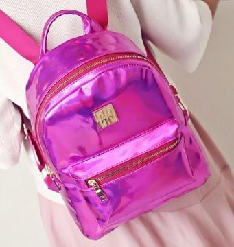 Pink holographic school bag/bagpack, stock clearing, great christmas present