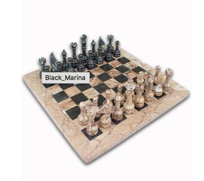 Stunning Marble Chess Board and Marble Chess Pieces