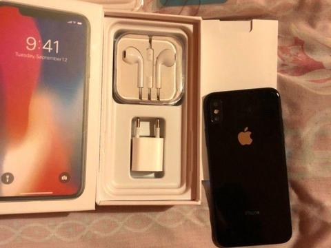 Iphone X brand new 256 gb boxed black rep