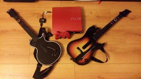 PS3 Slim 500 Go / 33 Games / 2 Guitars