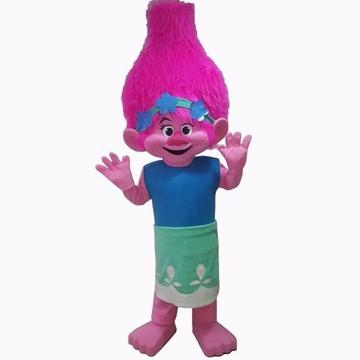 Poppy Troll Mascot Costume Daily Hire