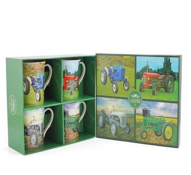 Farm Tractor Mugs - Set of 4
