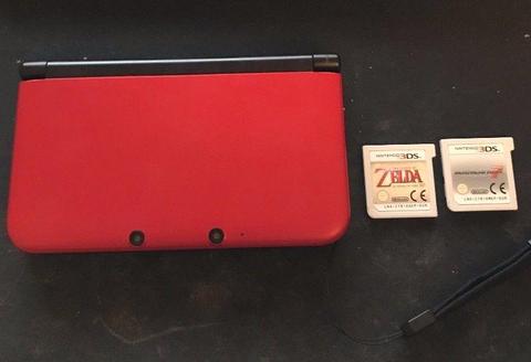 Nintendo 3DS XL Red - 4 Games