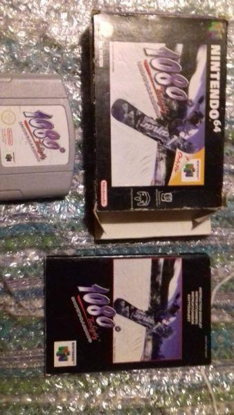 NINTENDO 64 1080 SNOWBOARDING BOXED AND COMPLETE PAL