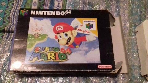 NINTENDO 64 SUPER MARIO 64 BOXED AND COMPLETE PAL