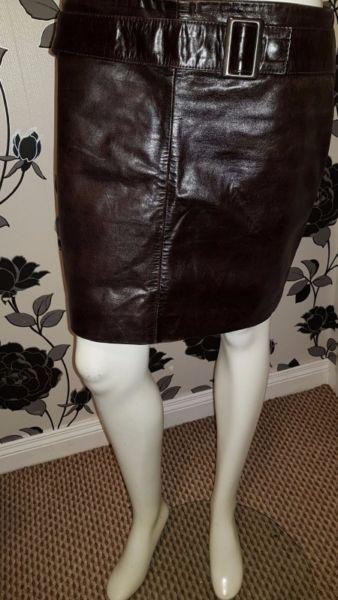 River Island Leather Skirt Size 12