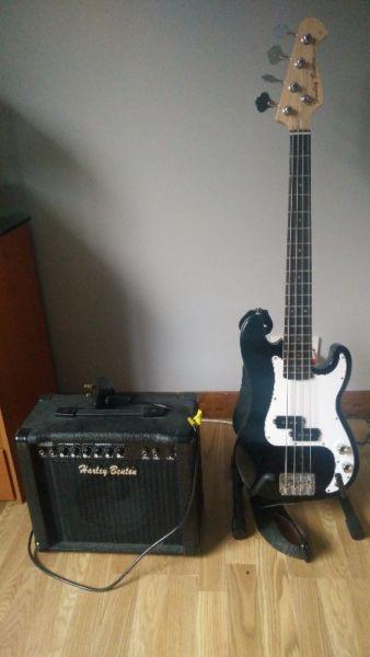 Bass Guitar + Amp