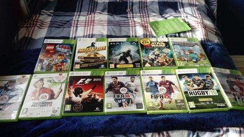XBox 360 with games