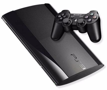 Ps3 Super slim 500GB with 2 Wireless controller,Ear Bluetooth, HMDI cable and 6 games