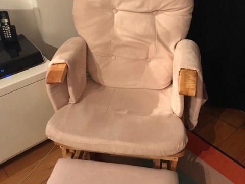Glider/ Nursing Chair with FootStool