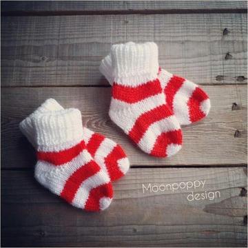 Christmas baby socks, Knit baby socks, baby girl socks, baby boy socks, Holiday kidswear