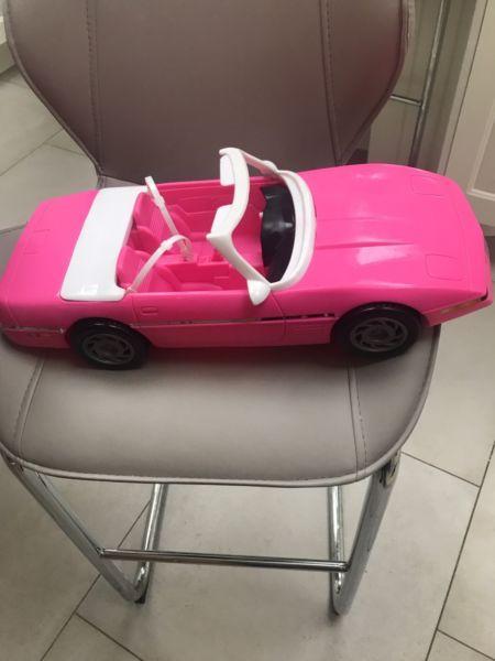 Barbie car and bicycle