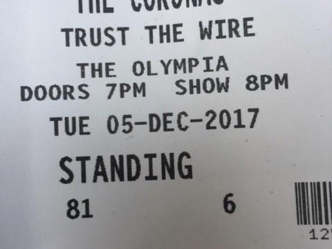 2 x Coronas standing tickets