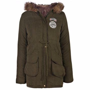 HOODED PARKA EMBROIDERED FLEECE COAT SIZE 6 sale