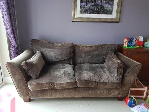 Brown 3 seater couch for sale