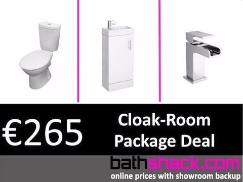 Cloak-Room Toilet and Vanity Package