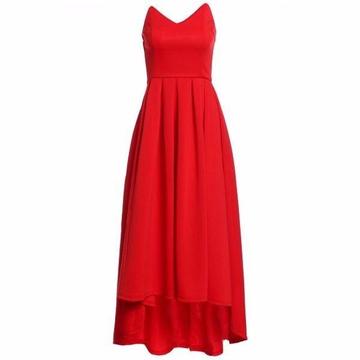 V NECK STRAPLESS MAXI DRESS RED 6/12 3 for 2 on all shoes and dresses