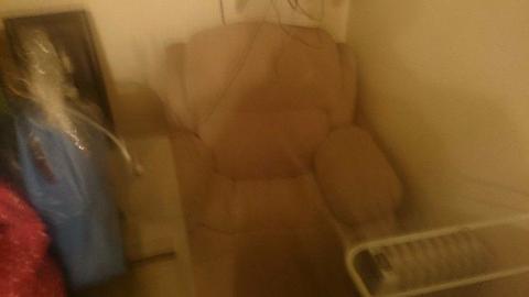 Electric armchair beige